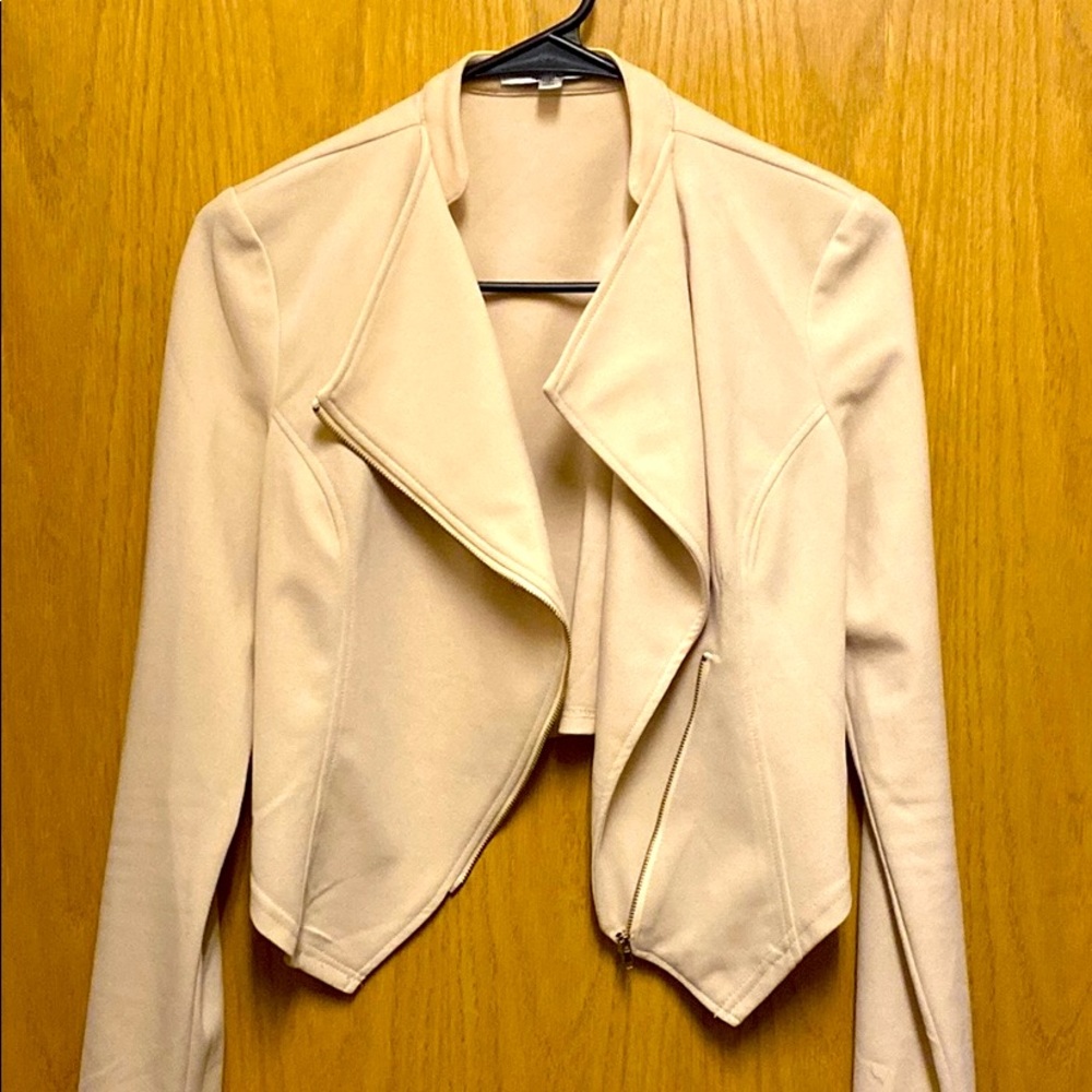 Papaya Cropped Zip-Up Jacket Size M